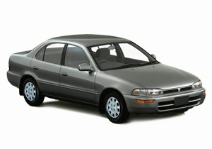 Коврики из экокожи 3D  Toyota Sprinter/Sprinter Marino (E100 правый руль) 1991-2002